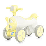 Дитяча каталка-толокар Літак M 5854E з підсвіткою і музикою Жовтий, фото 2