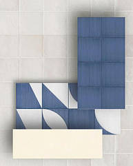 Керамогранит маленького размера 20x20 для модного дизайна детского санузла Crogiolo подходит и для пола и для стен, покрыт толстым слоем глазури и напоминает средиземноморскую майолику, но в современной интерпретации.