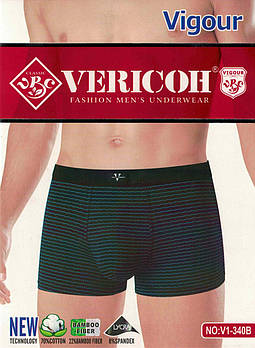 Труси чоловічі боксери бавовна з бамбуком Vericoh, розміри XL-4XL, 340