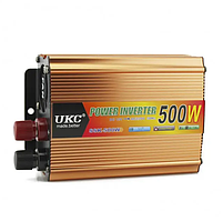 Інвертор авто перетворювач напруги 12-220В 500ВТ 12V в 220V 500W