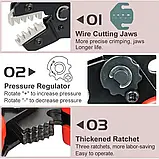 Змінні губки SN-2546B 2.5-6.0 мм2 / 13-10 AWG для кримпера обтискні кліщі серії SN-48BS, фото 4