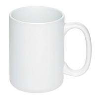Чашка керамическая матовая, 390 мл, белая, от 10 шт
