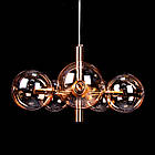 Підвісна люстра у стилі лофт на 5 ламп E14 колір каркасу антична бронза SM-3884/5, фото 5