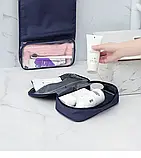 Дорожня сумка косметичка для туалетного приладдя  для подорожей органайзер Solve Gray KT6004208, фото 7