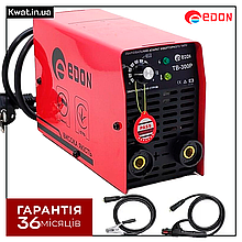 Зварювальний інвертор Edon KW TB-300P Зварювальний струм 20 - 300 А Діаметр електрода 1.6 - 4 мм