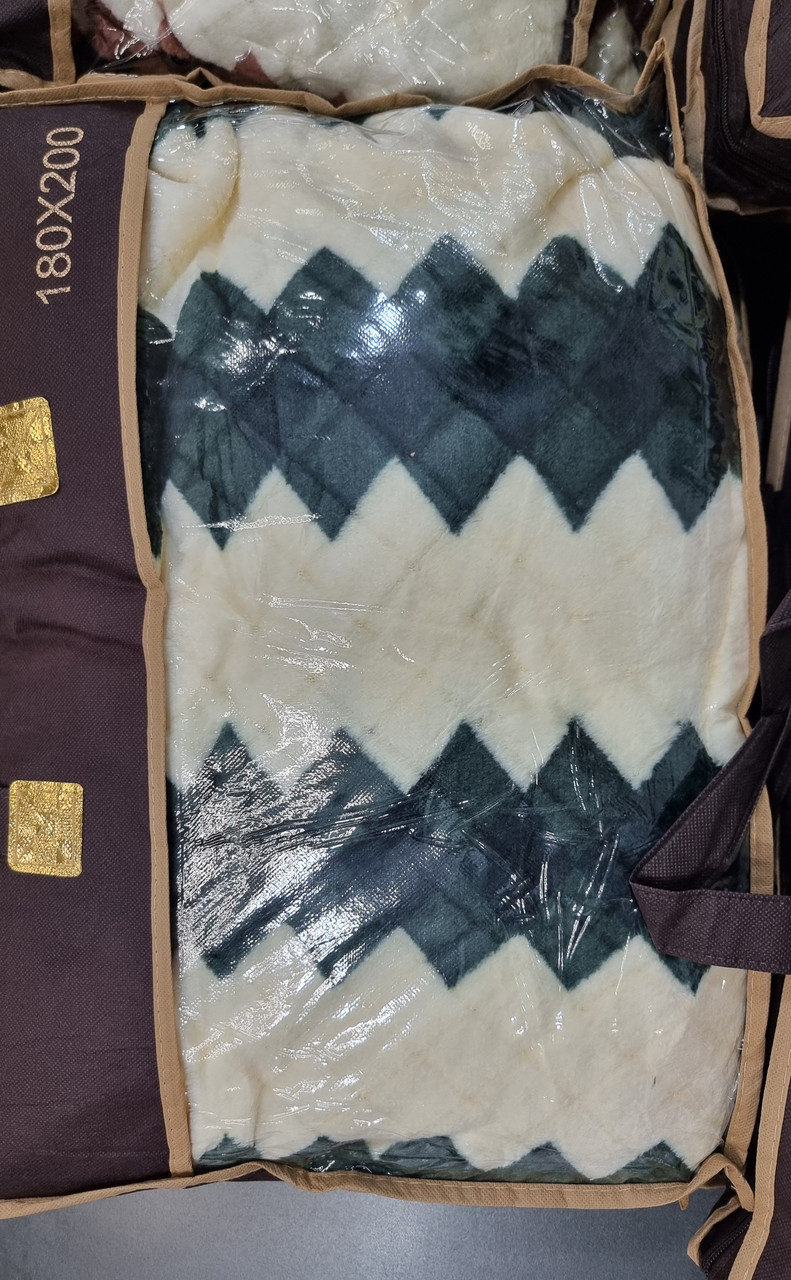 Плед мікрофайбер "Ялинка" 180х200см (односпальне) Смарагдовий