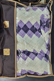 Плед мікрофайбер "Ялинка" 180х200см (односпальне) Бузковий