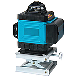 Лазерний рівень нівелір 4д 16 ліній MaxLight Акумуляторний в кейсі зі штативом та дисплеєм, фото 5