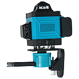 Лазерний рівень нівелір 4д 16 ліній MaxLight Акумуляторний в кейсі зі штативом та дисплеєм, фото 2