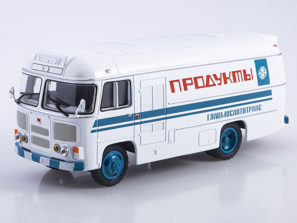Наші Автобуси. Спецвипуск №7 ПАЗ-3742 рефрижератор «Продукти» | Модель у масштабі 1:43 | Modimio