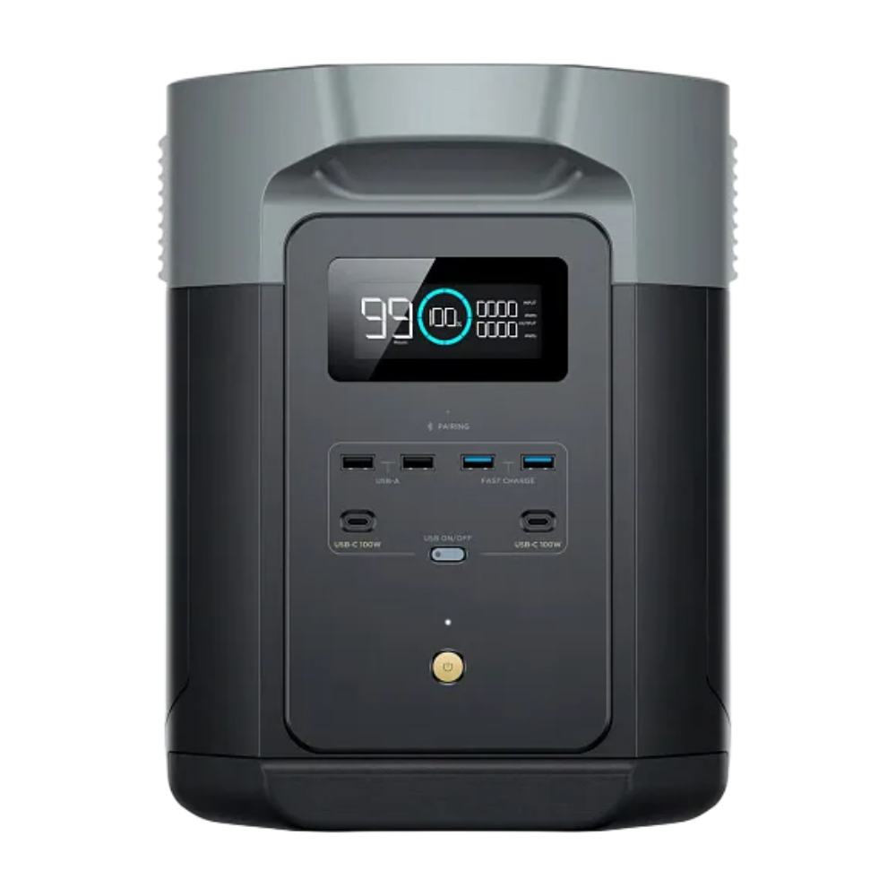 Зарядна станція EcoFlow Delta 2 Max ємність: 2048 Вт·год (EFDELTA2Max-EU) з європейською розеткою