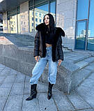 Жіноча куртка з натуральним хутром фінського песця, фото 2