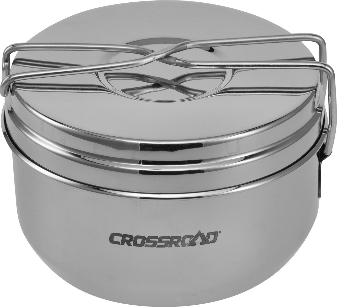 Набір туристичного посуду Crossroad COOQ3, нерж сталь