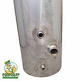 Комбінований бак дров'яної колонки з нержавіючої сталі з можливістю додаткового нагріву електричним теном, фото 3