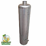 Комбінований бак дров'яної колонки з нержавіючої сталі з можливістю додаткового нагріву електричним теном, фото 4