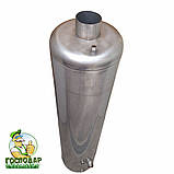 Комбінований бак дров'яної колонки з нержавіючої сталі з можливістю додаткового нагріву електричним теном, фото 5