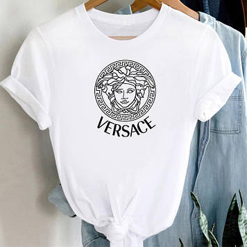 Женская футболка Версаче. Женская футболка Versace
