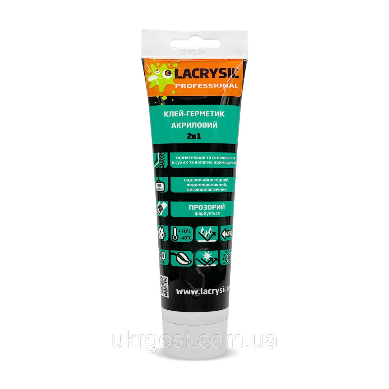 Клей-герметик акриловий Lacrysil 2в1 Прозорий 150 гр