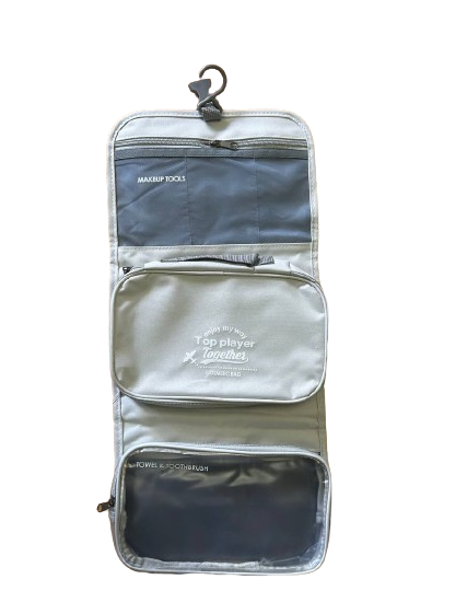 Дорожня сумка для туалетного приладдя косметичка для подорожей органайзер Solve Gray KT6004208 peremogaua, фото 1