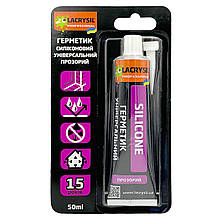 Герметик силіконовий Lacrysil Універсальний Прозорий 50 мл