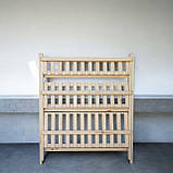 Висока дерев'яна етажерка для квітів розкладна конструкція для вулиць та приміщень, фото 6