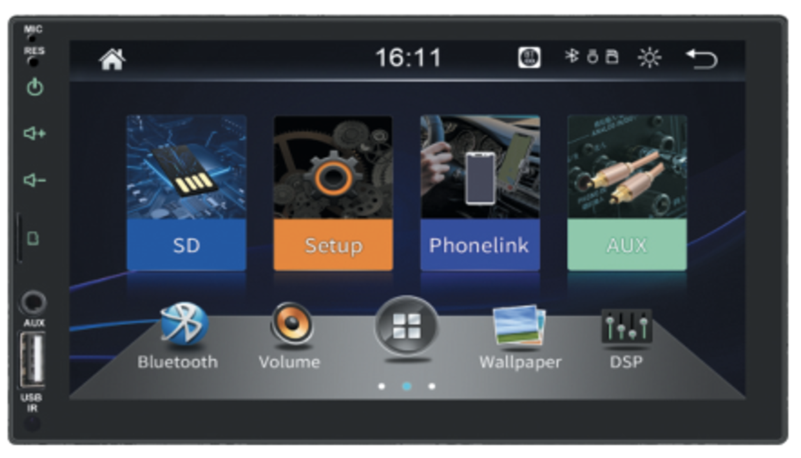 Автомагнітола 2Din з екраном 8&#39;&#39; на Android Ram 2+ Storag 32 7023A, фото 1