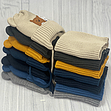 М 90034 Комплект для хлопчика: шапка з вушками і завязками на флісі і хомут, 2-6 років, різні кольори, фото 8