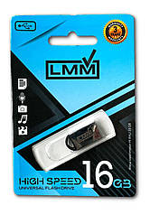 Флешка USB 16GB LMM Mini Fit залізний корпус