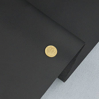 Шкірзамінник тягучий чорний матовий Maldive 991, ширина 1.40 м Туреччина