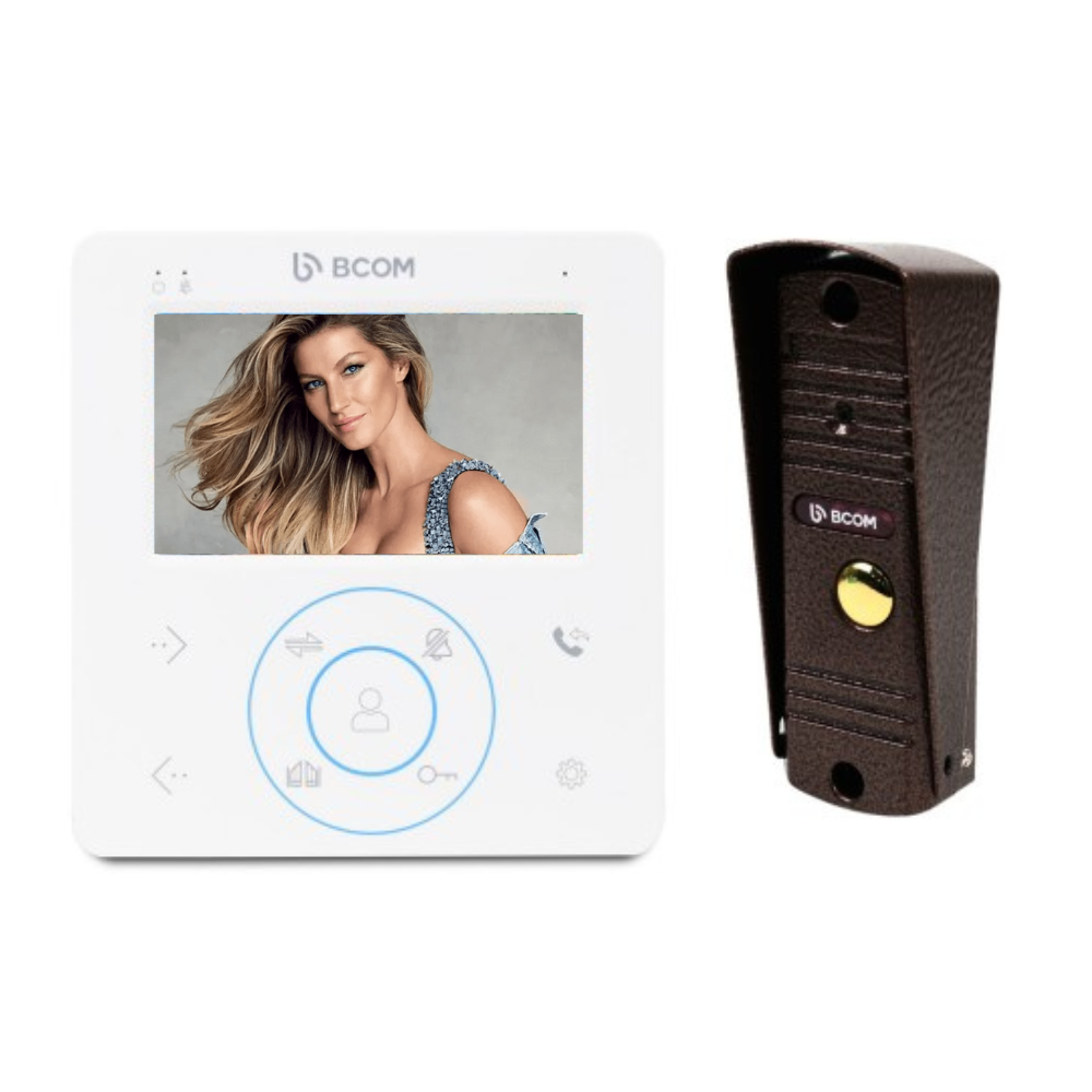 Комплект домофона BCOM BD-480 White + BCOM BT-305HR