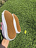 СКИДКА 38 р Белые тканевые кеды VANS white / Pink с розовой полосой женские текстильные весна-, фото 9