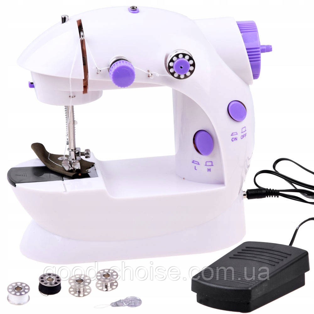 Портативна швейна машинка Mini Sewing SM202A / Швейна машинка для дому / Міні швейна машинка, фото 1