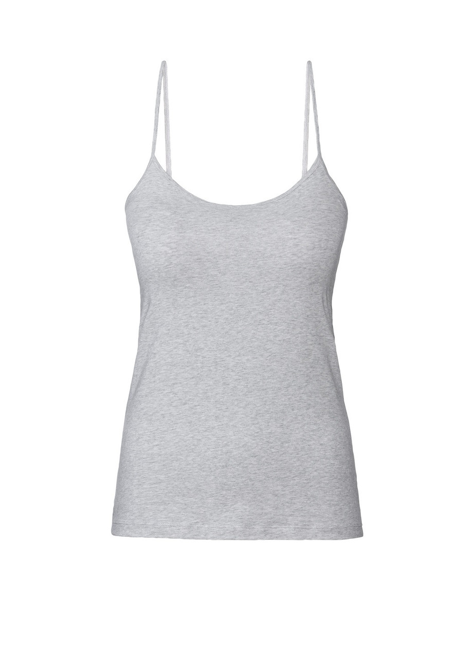 Майка жіночана тонких бретелях сіра 50-52