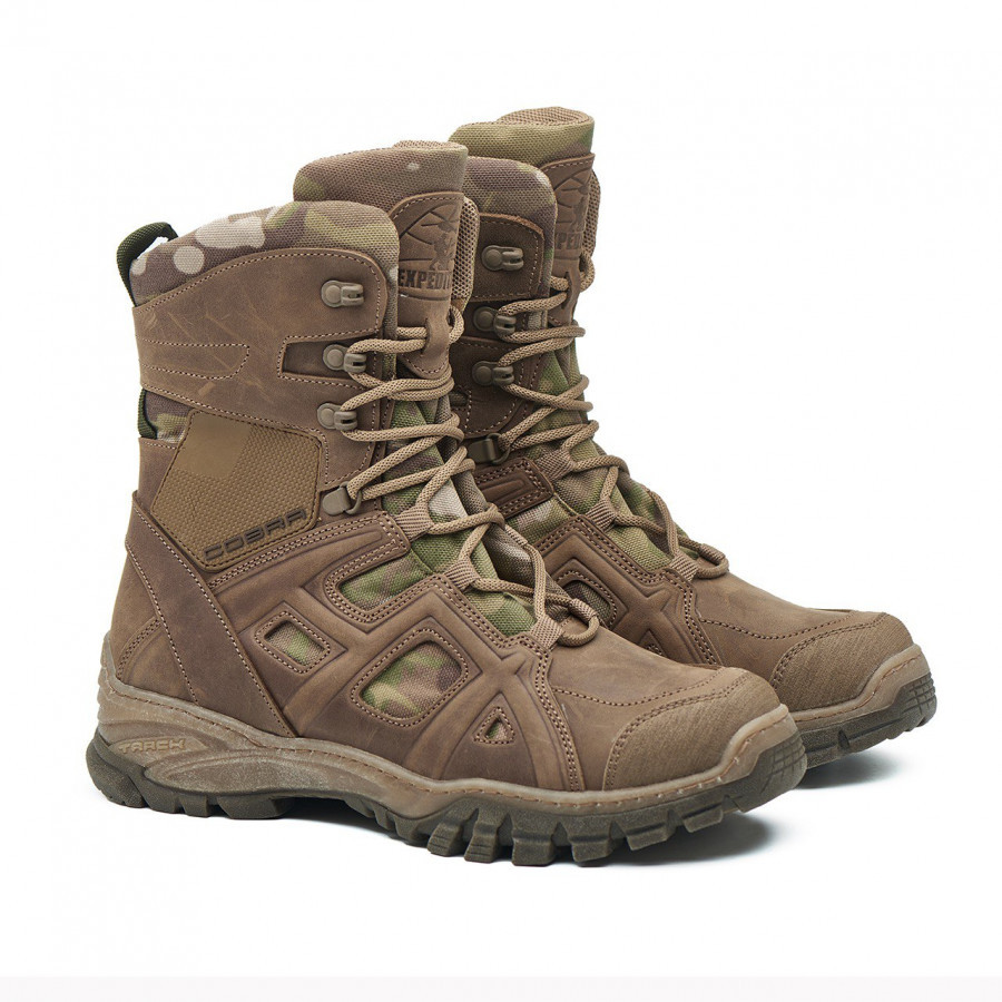 Чоловічі тактичні берці демісезон Cobra 802 ХАКІ/МУЛЬТИКАМ