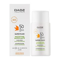 Сонцезахисний флюїд BABE SPF 50 з матуючим ефектом, 50 мл