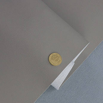 Шкірзамінник сірий Maldive 955 на тканинній основі для перетяжки меблів, ширина 1.40 м