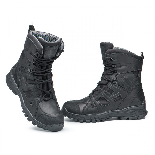 Чоловічі тактичні берці зимові Cobra 802 ЧОРНІ