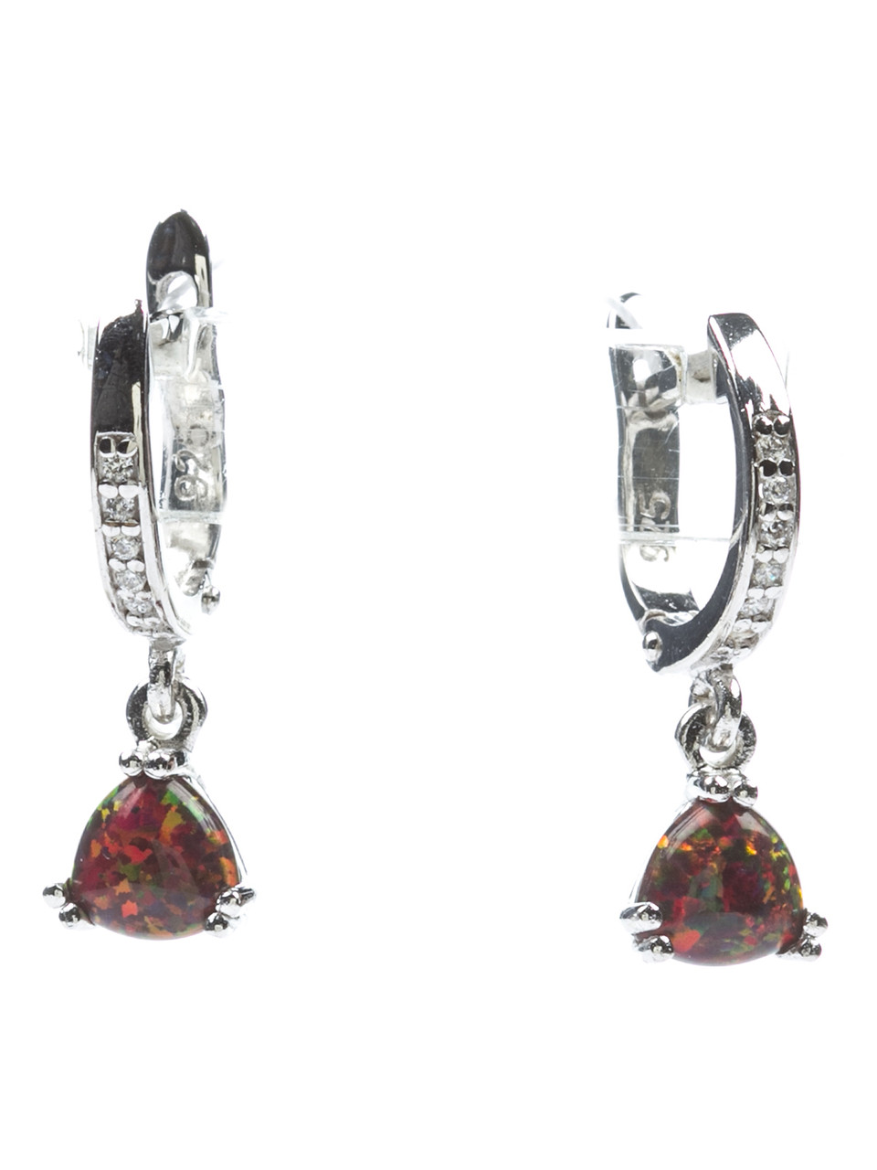 Сережки срібні з опалом 1084-к, фото 1