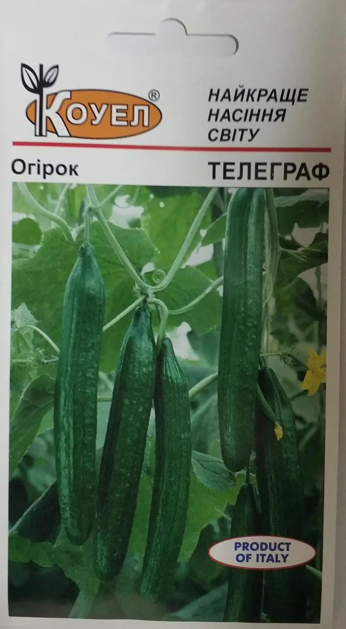 Огірок Телеграф 10 насінин ТМ Коуел