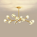 Кришталева Led-люстра Блик 8610 (Золотиста) 6 плафонів, фото 2