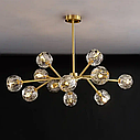 Кришталева Led-люстра Блик 8610 (Золотиста) 6 плафонів, фото 3