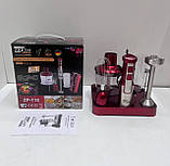 Блендер погружний потужний Zepline ZP-118, 1500 Вт ручний блендер 6 в 1, міксер, подрібнювач для дому, фото 3