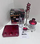 Блендер погружний потужний Zepline ZP-118, 1500 Вт ручний блендер 6 в 1, міксер, подрібнювач для дому, фото 4