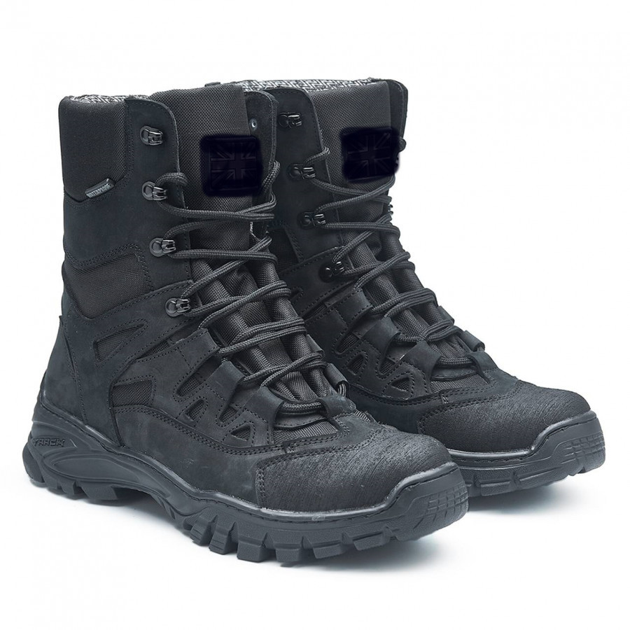 Чоловічі тактичні берці демісезон Cobra 801 ЧОРНІ