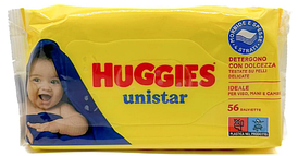 Huggies Classic Дитячі вологі серветки 56 штук