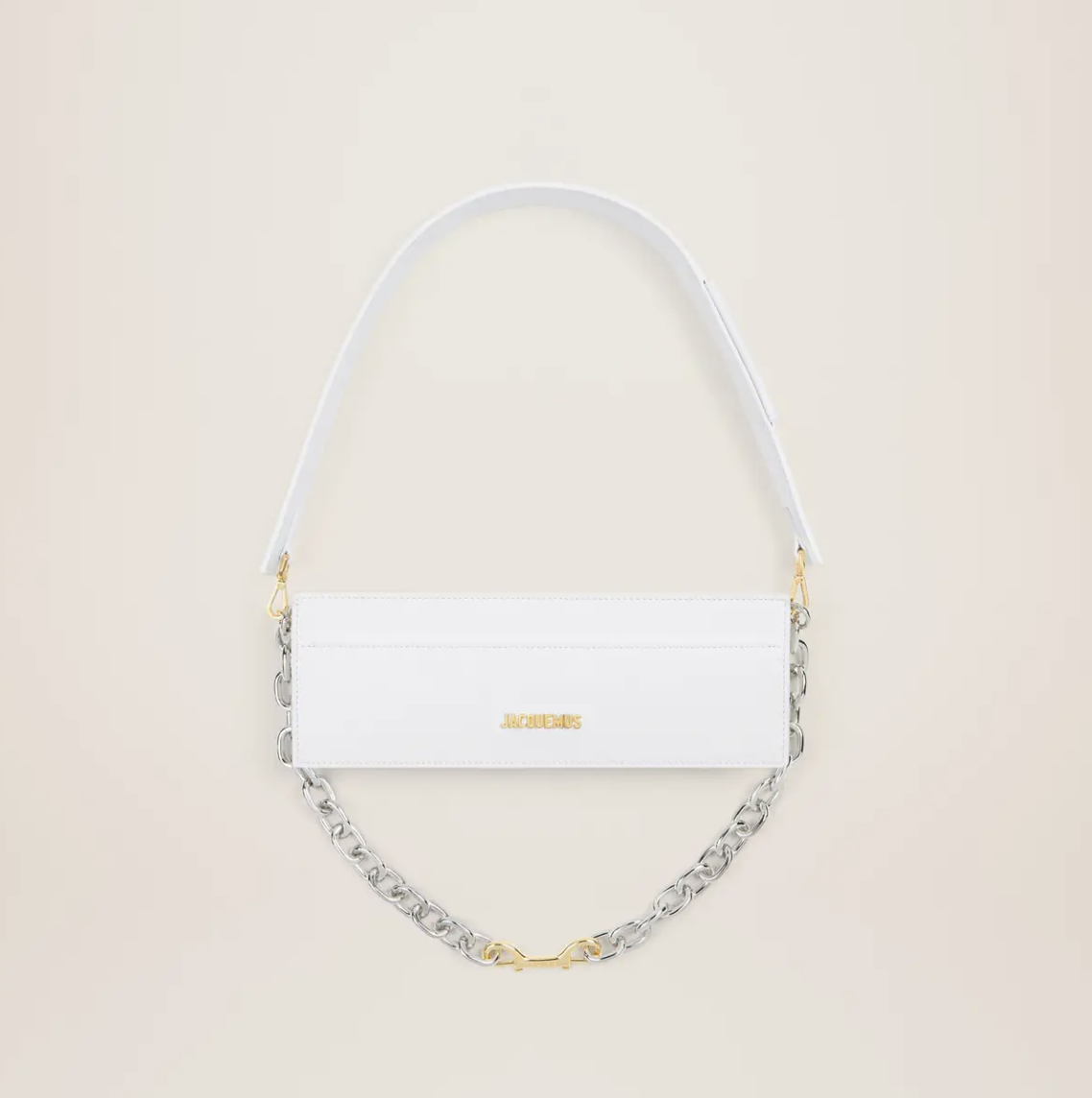 Жіноча сумка JACQUEMUS LE CIUCIU — RECTANGULAR BOX BAG білий. (1129)