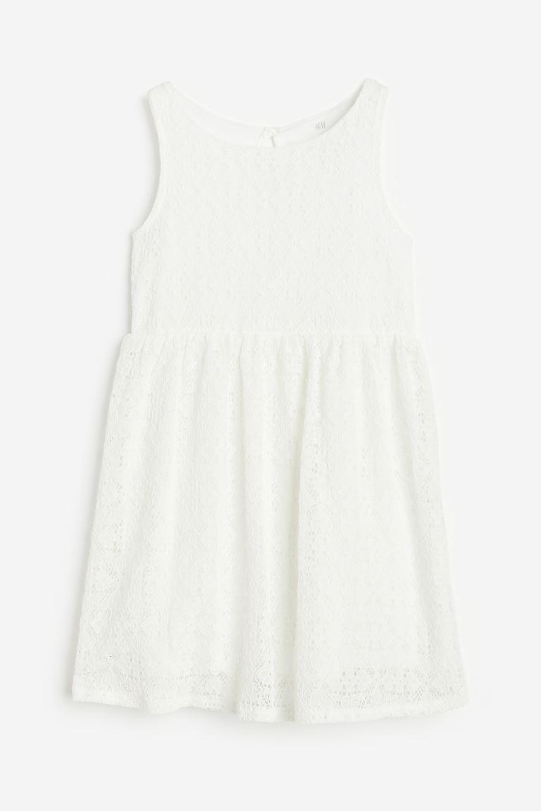 Сукня мереживна біла H&M 110/116, 122/128, 134/140см