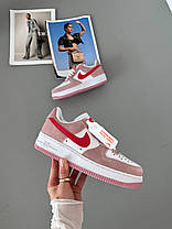 Жіночі Кросівки Nike Air Force 1 Low Pink White Red / Найк Аїр Форс 1 Низькі Рожеві з Білим та Червоним, фото 5
