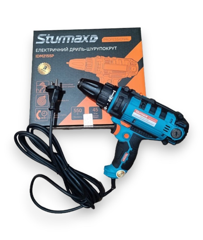 Дриль-шурупокрут мережевий Sturmax IDM2155P, фото 1