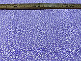 Тканина супер софт, дрібна геометрія на фіолетовому фоні . №2229, фото 3